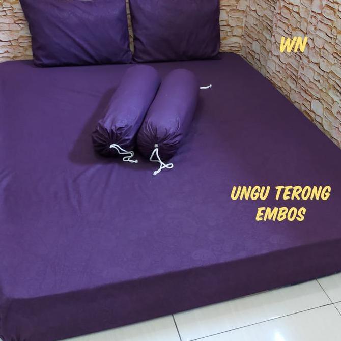 Sleeprm- Sprei Polos Embos Sprei Klaten Ukuran 200, 180, 160 Kain Karet Tencel 60 S Silver Pine