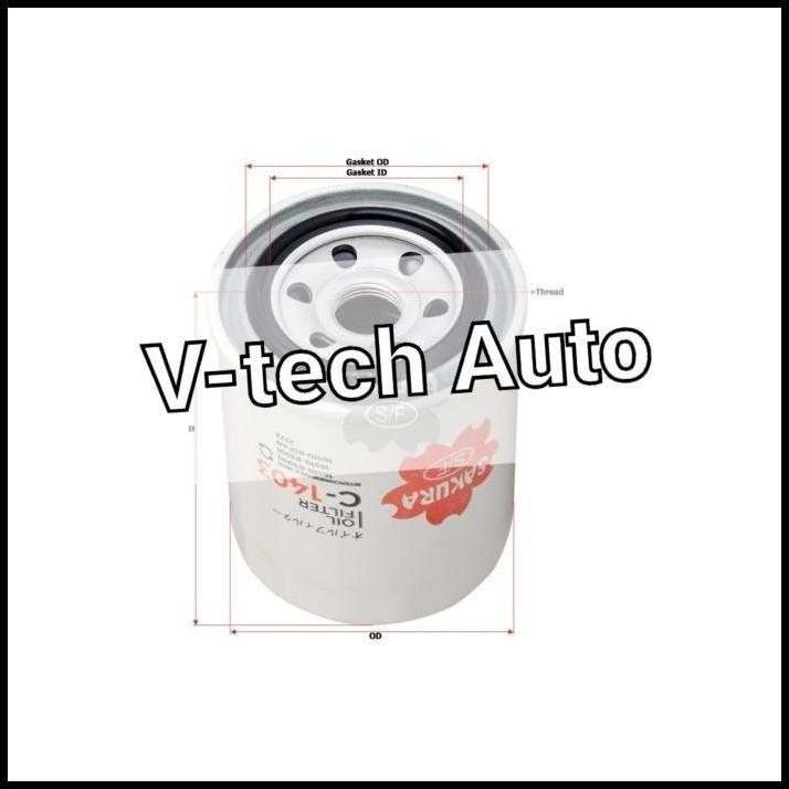 TERLARIS OIL FILTER OLI NISSAN AY100-SU002 C-1403 C1403 SAKURA