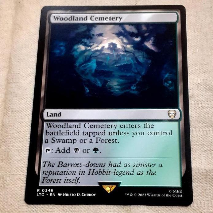 Ready MAGIC THE GATHERING MTG Woodland Cemetery LOTR