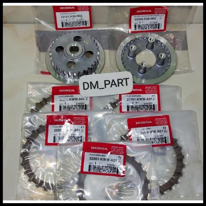 TERLARIS KAMPAS KANPAS KOPLING CENTER CLUTCH 22350 22121 K56 N02 1 SET KAKI 4 DAN LAWAN SONIC 150 CB