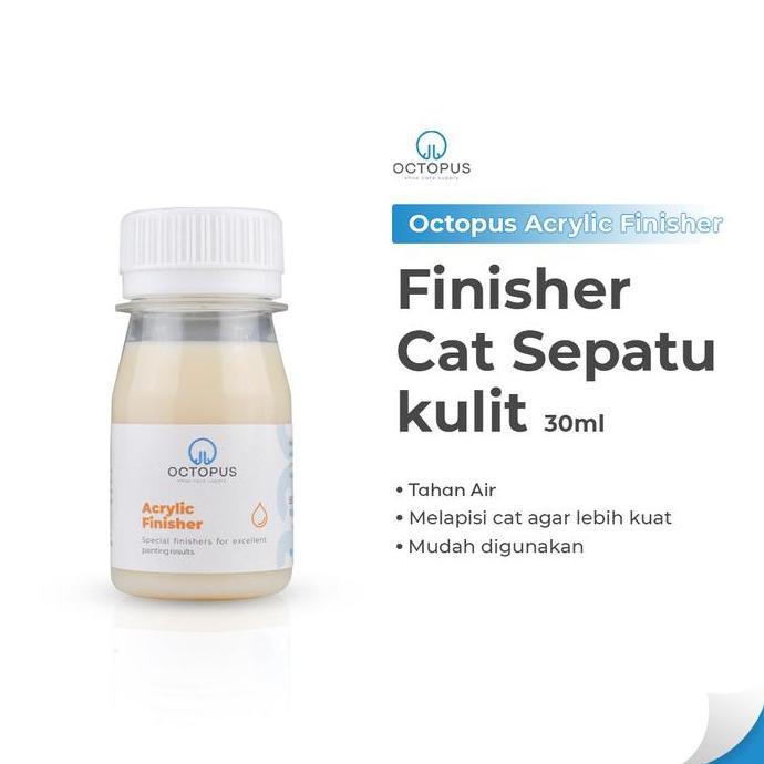 Wrnawrni- Octopus Acrylic Finisher - Pelapis Cat Sepatu | Finisher Cat Sepatu Kulit