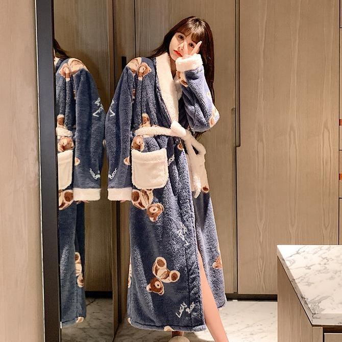 KIMONO PREMIUM  Kimono Handuk Mandi Baju Handuk Bathrobe Motif Lucu Dewasa