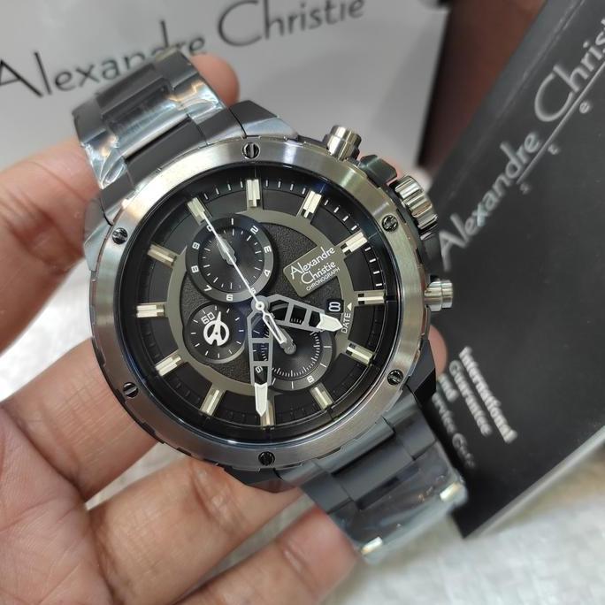 Jam Tangan PRIA ORINAL Alexandre Christie Ac 6530 Mc All Stainless