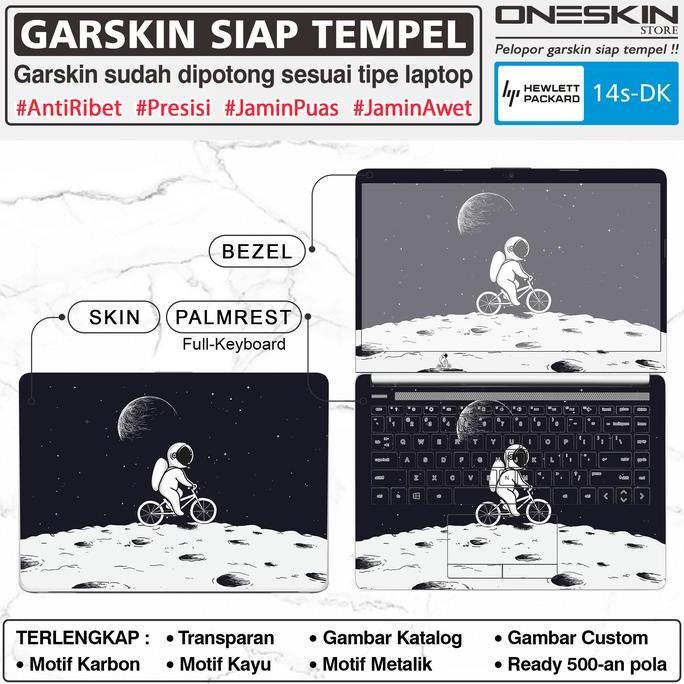 Precut Garskin Sticker Laptop Skin Perfect Fit Kompatibel untuk HP 14s-dk dk0005au dk0006au dk0024au