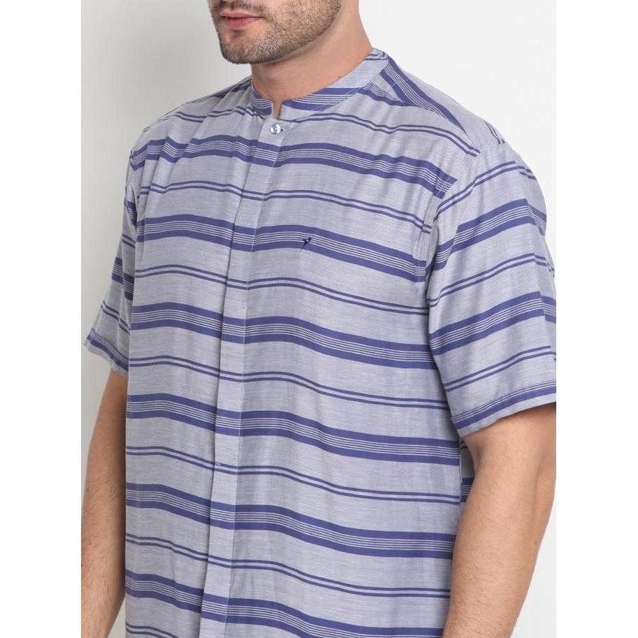 Jobb Alhambra Baju Koko Pria Lengan Pendek Navy