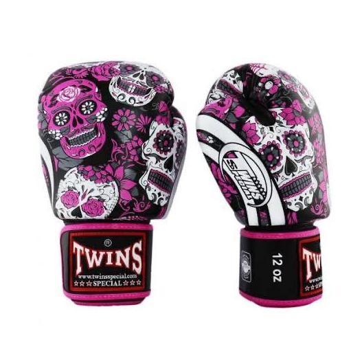 TERBARU Sarung Tinju Twins Special FBGVL3-53 Skull / Boxing Muay thai gloves BISA GOSEND