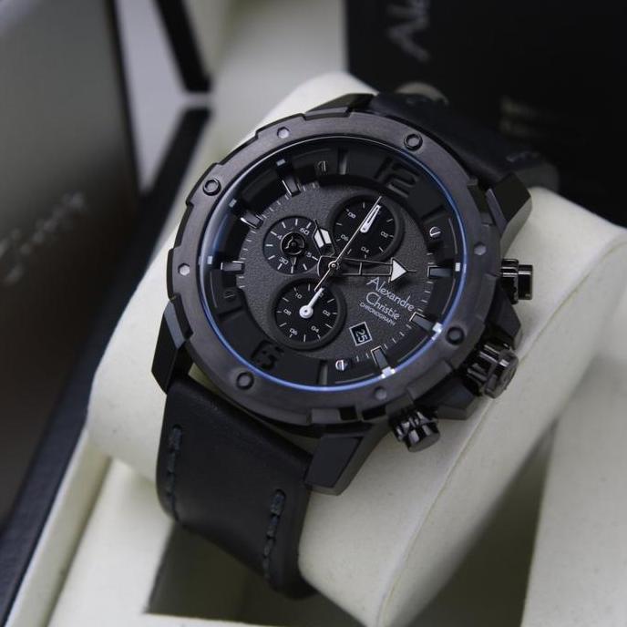 Jam Tangan Pria AC Alexandre Christie 6410 Orinal - Full Black