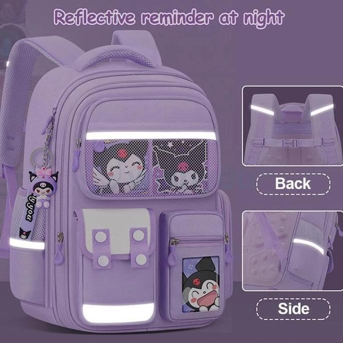 COD/ORI  Tas Sekolah Anak Perempuan SD  |  Kuromi & Melody & Cinnamoroll & Capybara - Tas Ransel Ana