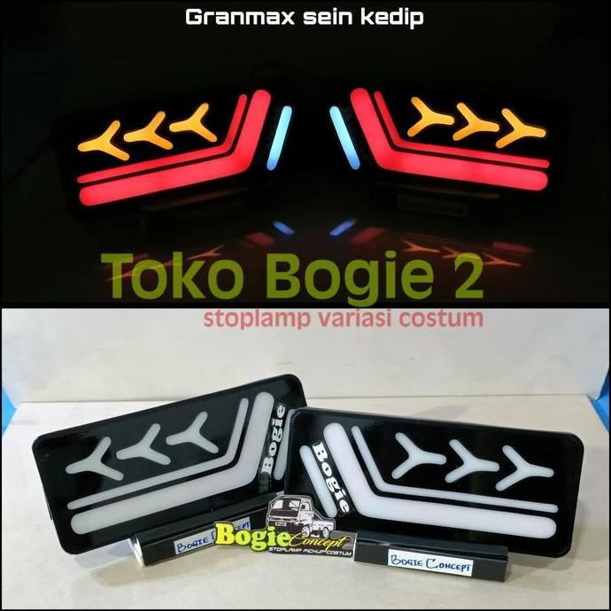 Lgsngkirim- Stoplamp Granmax Lampu Led Variasi Custom / Lampu Rem Mobil Pickup Sein Kedip Cck Kedip