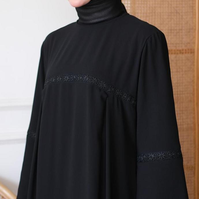 Sale Sakha - Gc 04 Hitam Baju Gamis Putih Wanita Brukat Gamis Putih Ceruti Jumbo Terlaris Baju Lebar