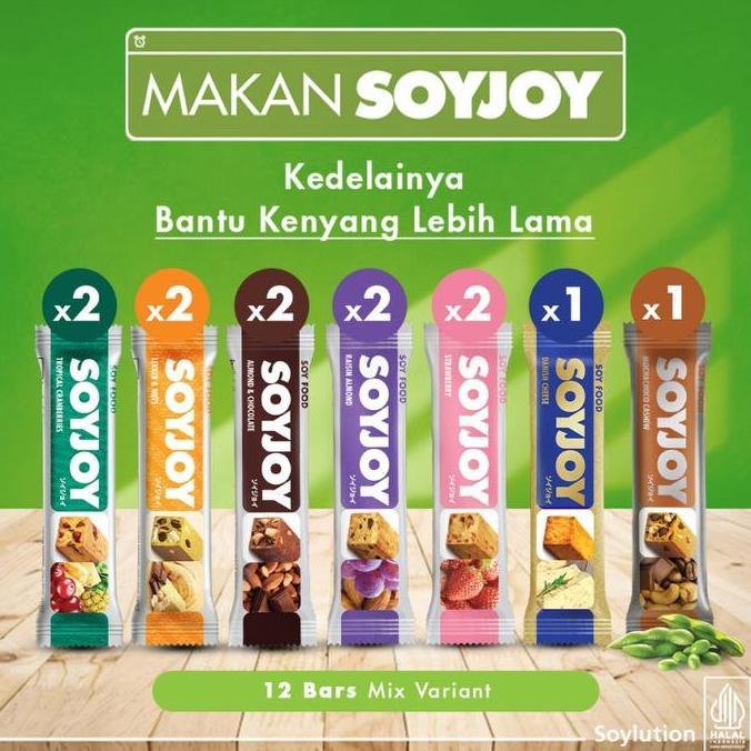SOYJOY Snack Bar Kedelai All Variant - 12 Bar