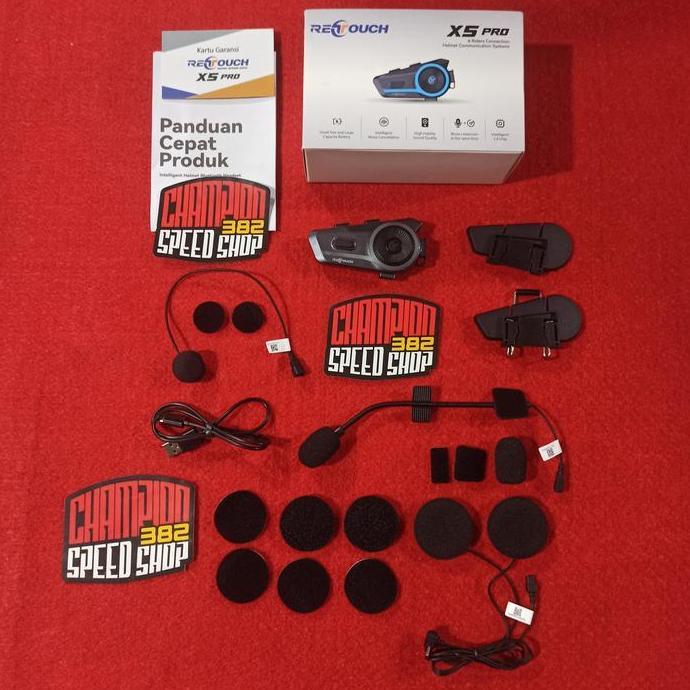 // INTERCOM INTERKOM HELM RETOUCH X5 PRO RIDING BLUETOOTH HEADSET //