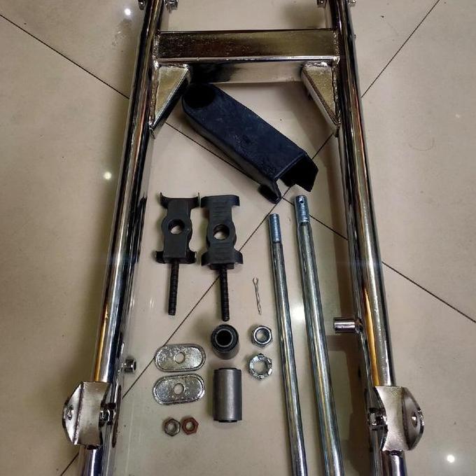 SWING ARM GL MAX GL PRO MODEL W175 OVAL BESI CROM KROM SET TINGGAL PASANG . MOTORCYCLE SPORTY ORIGIN