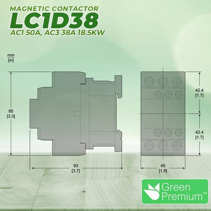 Diskon Schneider Kontaktor Contactor Lc1D38 24V 42V 48V 110V 220V 380V Lc1D38B7 Lc1D38D7 Lc1D38E7 Lc