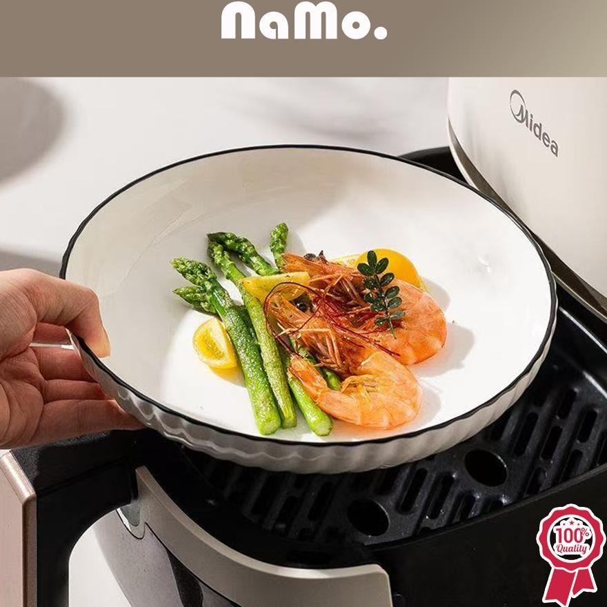 Namo Gift - Piring & Mangkuk Saji Putih Elegant Japanese Style/Peralatan Makan Mewah