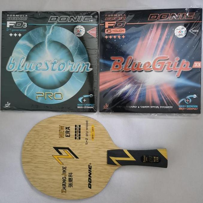 Bat Tenis Meja Donic Zhang Jike New Era kombinasi karet Donic Set