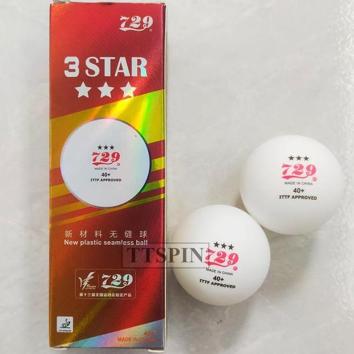 Bola Pingpong 729 Seamless 3 Star - Bola Pingpong Tenis Meja 729 Bintang 3 Tanpa Sambungan ITTF