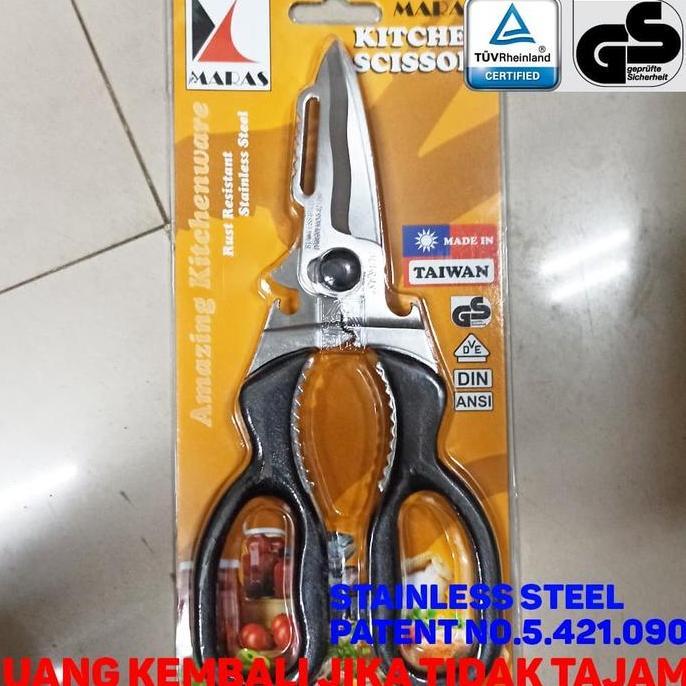 GUNTING DAGING IKAN SAYUR DAPUR SERBAGUNA SUPER TAJAM MADE IN TAIWAN