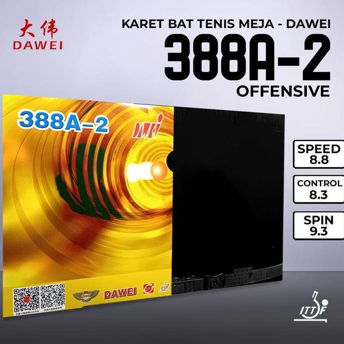 Karet Bat Pingpong Dawei 388A-2