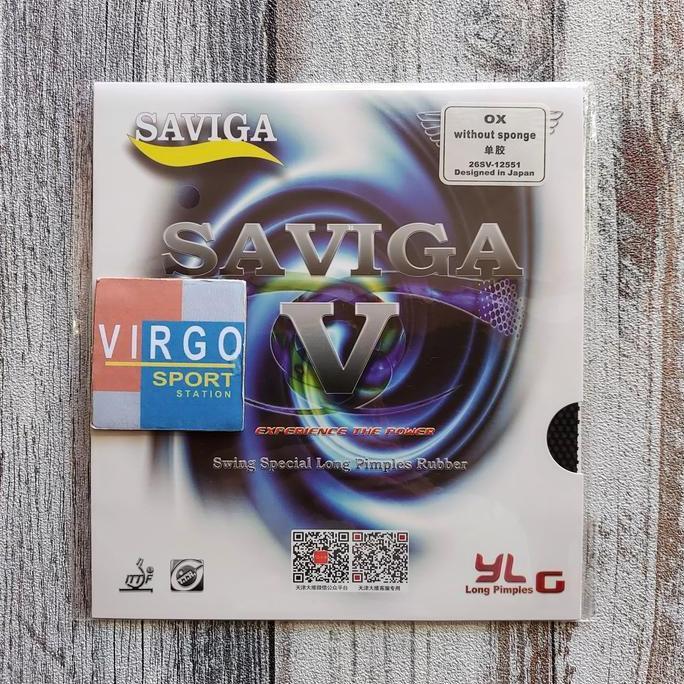 Saviga V OX Bintik panjang karet bat bet pingpong 100%