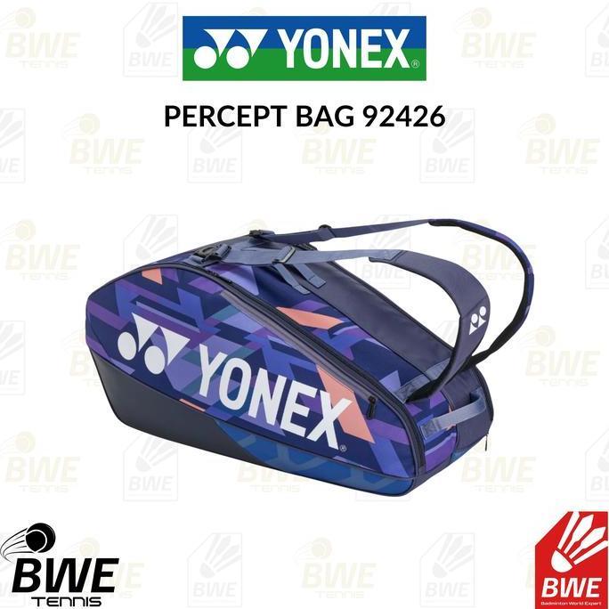 TAS BADMINTON TENNIS BAG 92426 MIDNIGHT NAVY 6R YONEX PERCEPT BAG - TAS TENNIS 100%