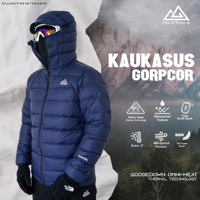 Jaket Bulu Angsa Omni-heat Mountain-G Ultralht Jaket Gunung Asli bulu angsa