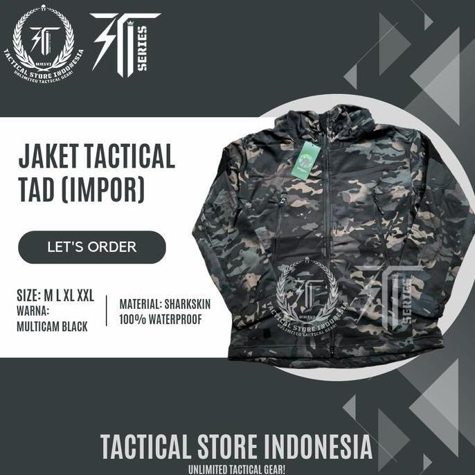 Jaket TAD IMPOR - Jaket Tactical TAD MULTICAM BLACK