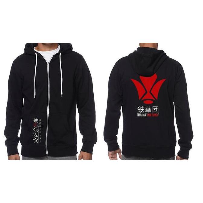 Jaket Gundam Barbatos Tekkadan Black Hoodie JW IBO 02
