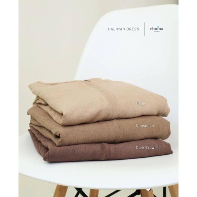 Halimah Dress Gamis Corduroy Elmina Hijab S-XXL