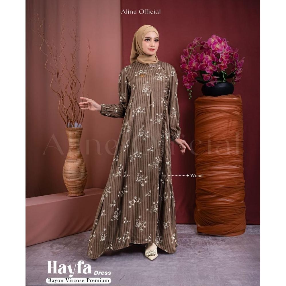 Aline Hayfa Dress / Gamis Rayon Viscose