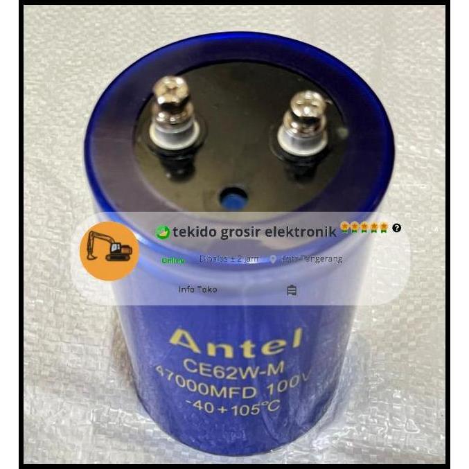 TERLARIS ELCO 47000UF/100V ANTEL / ELCO 47000/100 ANTEL MURAH 