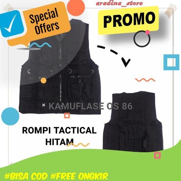 Rompi Lapangan Pria Keren Simpel Jaket Baju Rompi Outdoor Caesar Vest