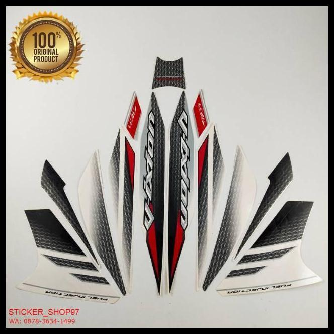 GRATIS ONGKIR (ORI) STRIPING YAMAHA VIXION 150 KS NVL 2014 PUTIH KUALITAS ORIGINAL !!!!!