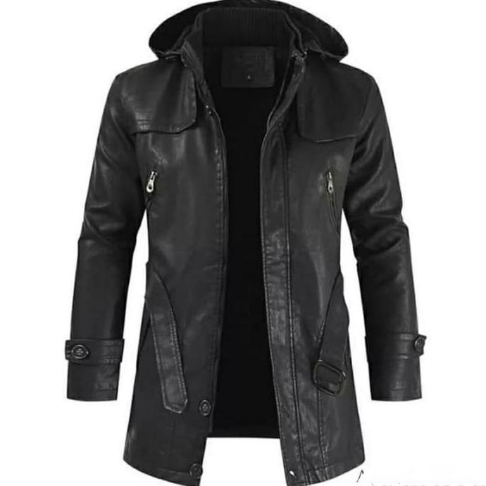 Jaket Pria kulit asli model terbaru jubah asli kulit bahan domba super