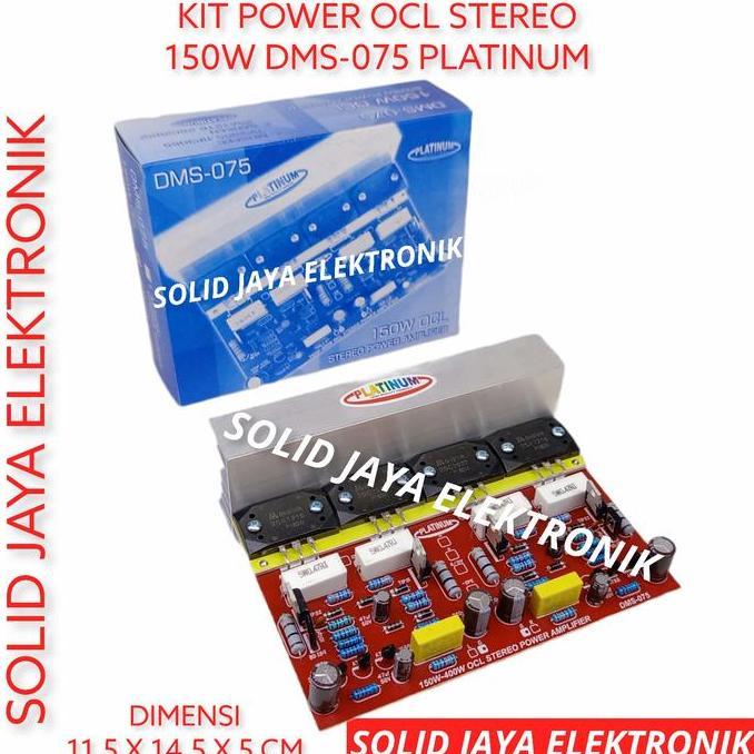KIT POWER 150W OCL STEREO AMPLIFER 150 WATT TR SANKEN II PLATINUM ASLI
