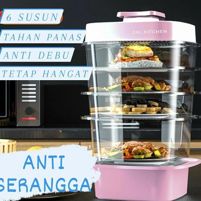 Food Storage 6 Layer Tudung Saji 6 Susun Tahan Panas