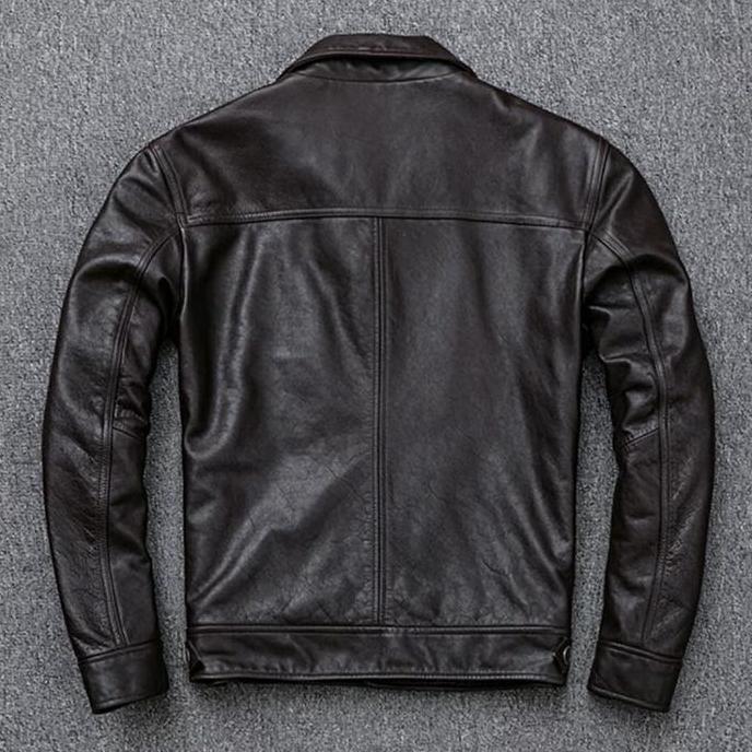 jaket kulit pria model levis trbaru semi formal asli domba kulit super