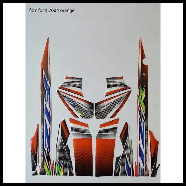 TERLARIS (ORI) STRIPING ORI YAMAHA FIZ R TH 2004 ORANGE KUALITAS ORIGINAL 