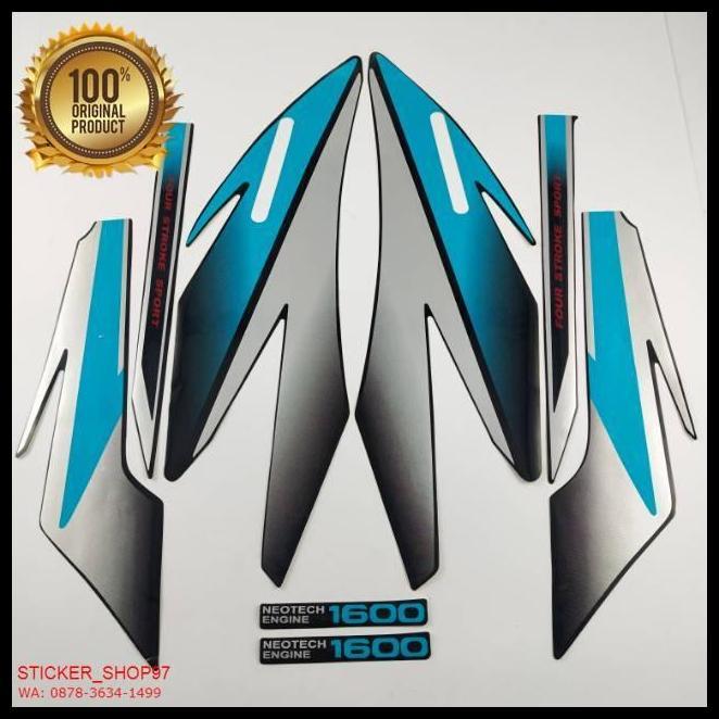 TERBARU (ORI) STRIPING HONDA GL PRO  1996 1997 HITAM  BIRU KUALITAS ORIGINAL
