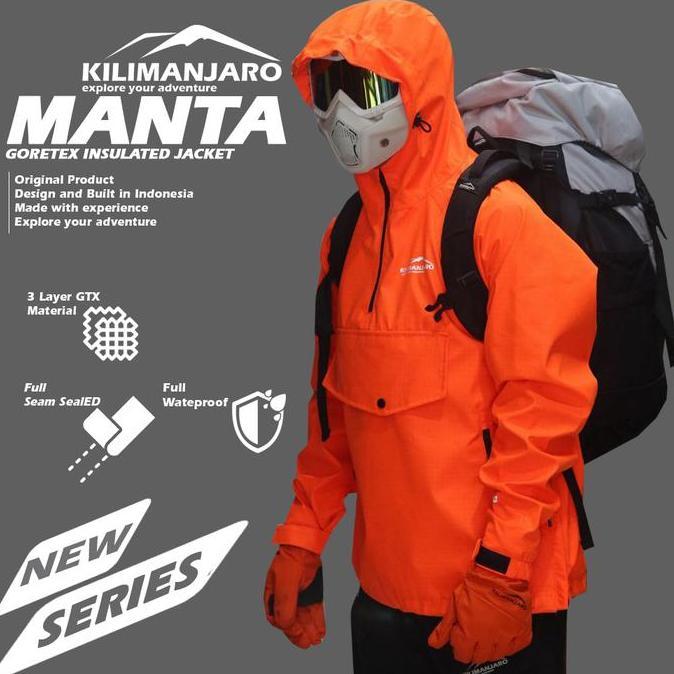 Jaket Anorak Goretex Manta 3 Layer Waterproof - Jaket Goretex