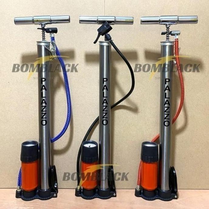Pompa Sepeda Motor Mobil Bola Ban Roda Model Tabung Meter Manual pompa motor Pompa Ban Sepeda pompa 