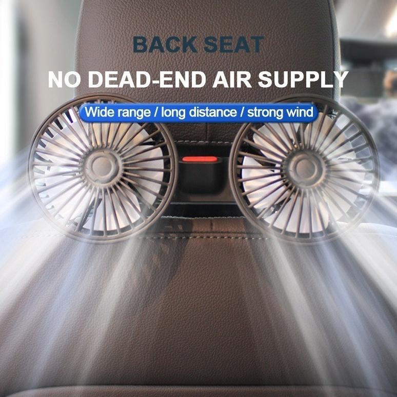 Kipas Angin Mobil 5v Ventilator Mobil Kipas Angin Mini Untuk Tiga Kecepatan Angin Rotasi 360