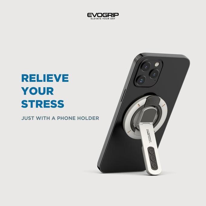 Evogrip ERX-M2 Magnetic Phone Holder Ring Stand Hp 2in1 Finger Grip Compatible with MagSafe