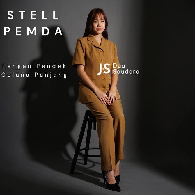 setelan pemda wanita / stelan celana pemda / baju pemda / baju pns