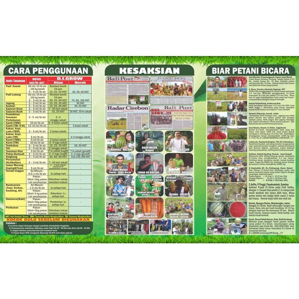Bisa Cod Pupuk Organik Digrow / Pupuk Cair Organik Digrow 1 Liter ....