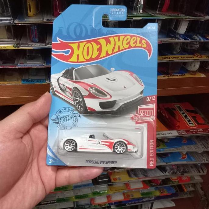 Hot Wheels Porsche 918 Spider Us Card Red Edition