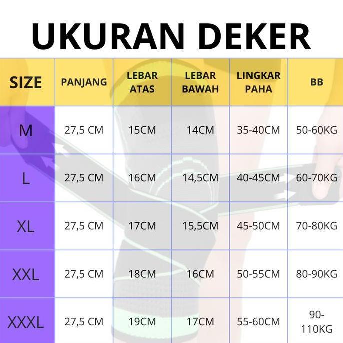Deker Lutut  Pelindung Lutut Olahraga Pengaman Knee Pad Elbow Support SIZE L ,XL ,XXL