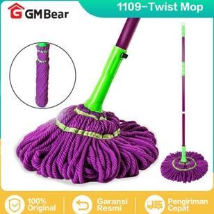 GM Bear Alat Pel Lantai Putar Otomatis 1109 - Magic Twist Mop