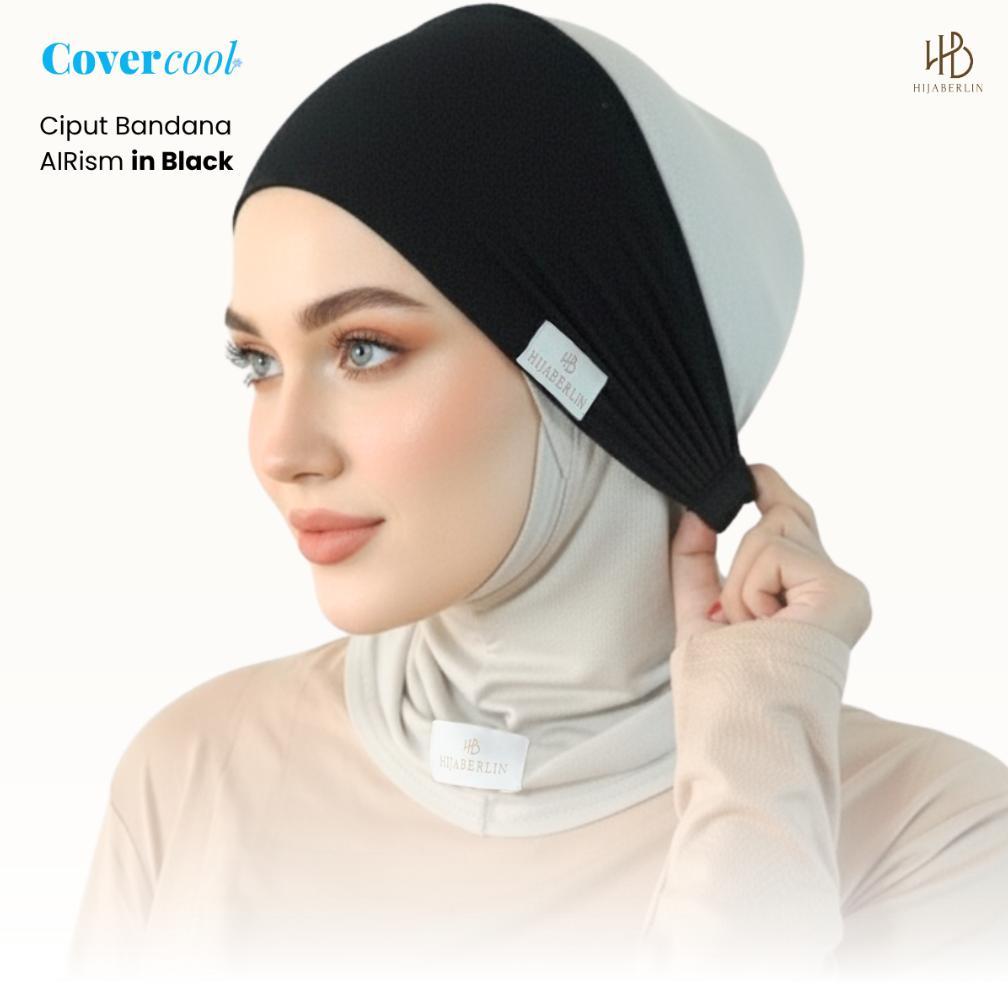 HIJABERLIN - Ciput Bandana Airism Inner Hijab Airism I Aksesoris Hijab Haji & Umroh Set
