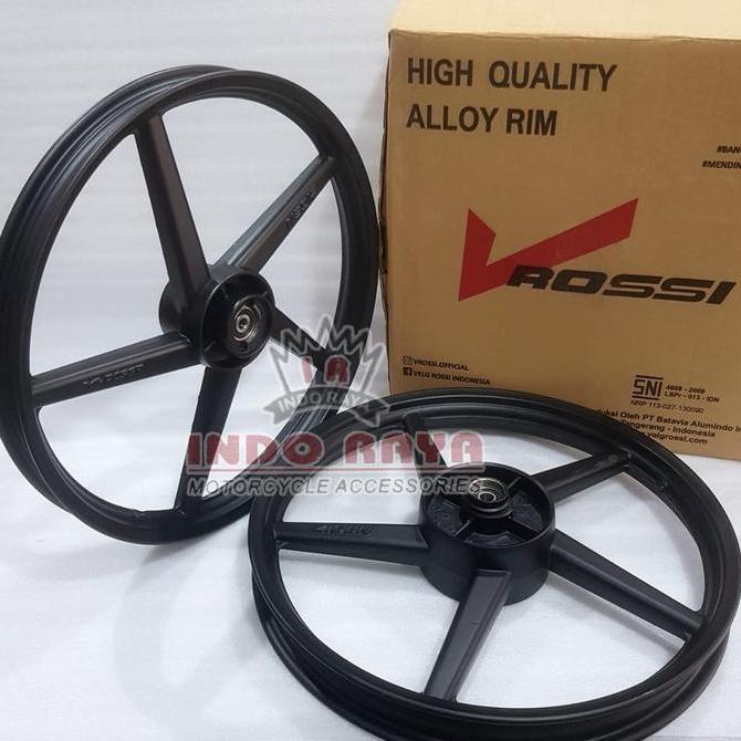 velg pelek VROSSI rossi satria 2 tak 1set depan belakang goose 140 160 ring 17 Original